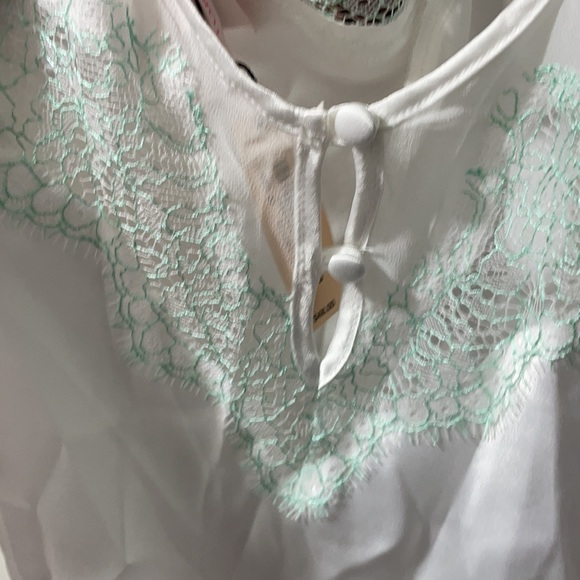 Victoria’s Secret Babydoll White Green lace lg NWT - Picture 4 of 5